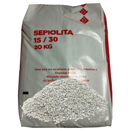 SACO DE SEPIOLITA FINA 20/80 20KG