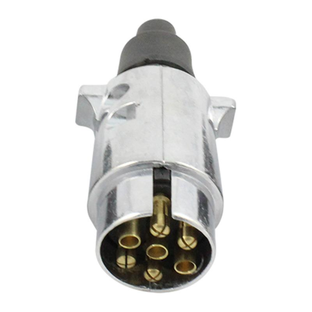 CLAVIJA DE 7 POLOS 12V DE ALUMINIO