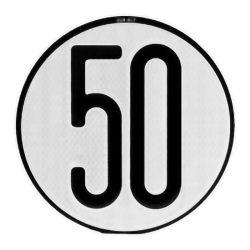 PLACA V4 LÍMITE DE VELOCIDAD 50KMH