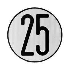 PLACA V4 LÍMITE DE VELOCIDAD 25KMH