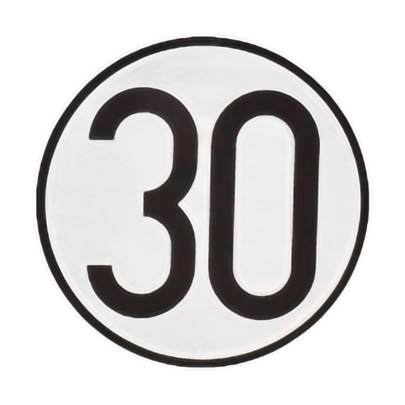 PLACA V4 LÍMITE DE VELOCIDAD 30KMH