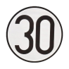 PLACA V4 LÍMITE DE VELOCIDAD 30KMH