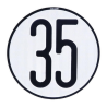 PLACA V4 LÍMITE DE VELOCIDAD 35KMH