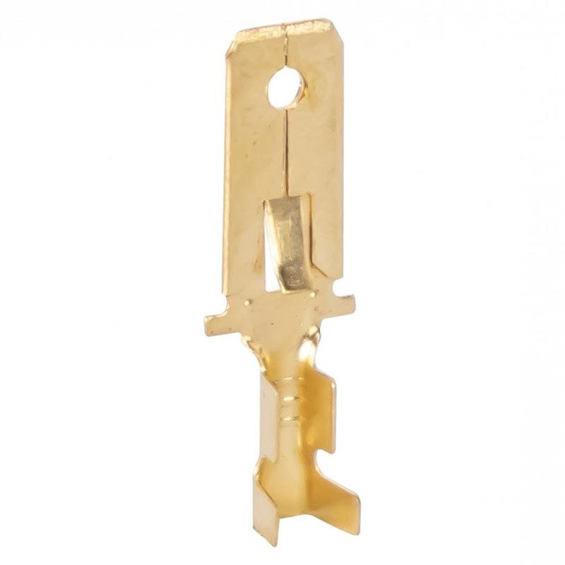 TERMINAL FASTON 6.3 MACHO CON RETÉN 100uds