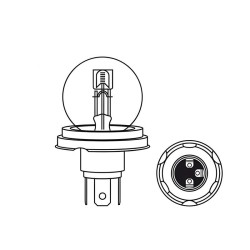 LÁMPARA FOCO EUROPEO R2 24V 50/55W