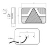 PILOTO IZQUIERDO LED 12V DE 5 SERVICIOS