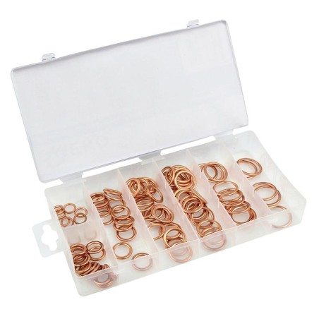 SURTIDO DE 95 ARANDELAS DE COBRE CÁRTER