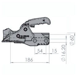 CABEZAL REDONDO Ø60MM 3500KG