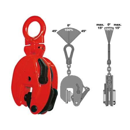 PINZA DE ELEVACIÓN VERTICAL 1TN