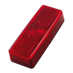 PILOTO RECTANGULAR ROJO 112X40X25MM