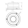 ROTATIVO LED 12/24V NANO ÁMBAR