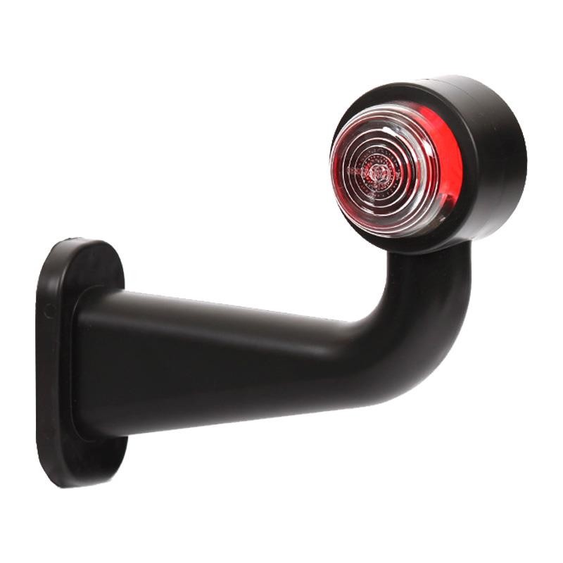 PILOTO GÁLIBO BLANCO/ROJO BRAZO ACODADO 175MM