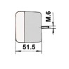 PILOTO RECTANGULAR 12/24V ÁMBAR/BLANCO 18X6