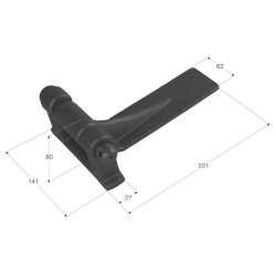 BISAGRA DE VOLQUETE SOPORTE DOBLE
