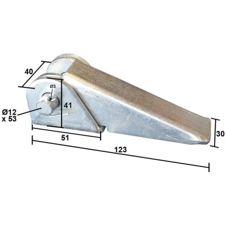 BISAGRA 123X41X40MM