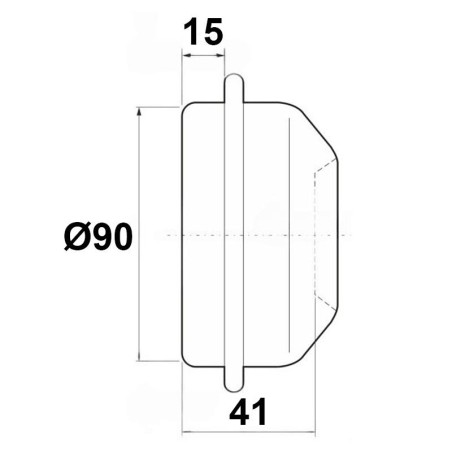 TAPA DE BUJE Ø90 CHAPA