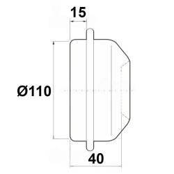 TAPA DE BUJE Ø110 CHAPA
