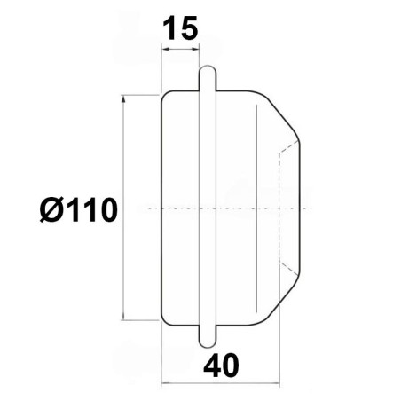 TAPA DE BUJE Ø110 CHAPA