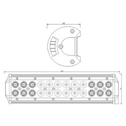 PANEL 24 LEDes 300MM 12/24V 54W