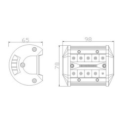 PANEL 20 LEDes 98MM 12/24V 16.4W