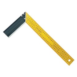 ESCUADRA 350MM 90º 45º METÁLICA