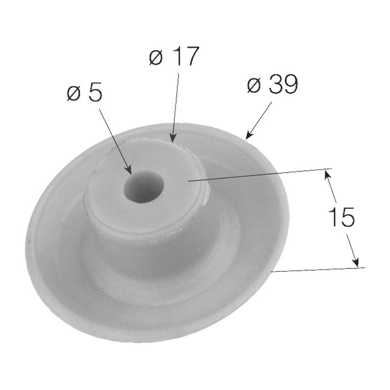 TAPÓN OBTURADOR 5X39X15 PVC