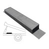 TOPE DE GOMA BASCULANTE 400X60X40MM