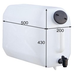 BIDÓN DE AGUA 25L BLANCO
