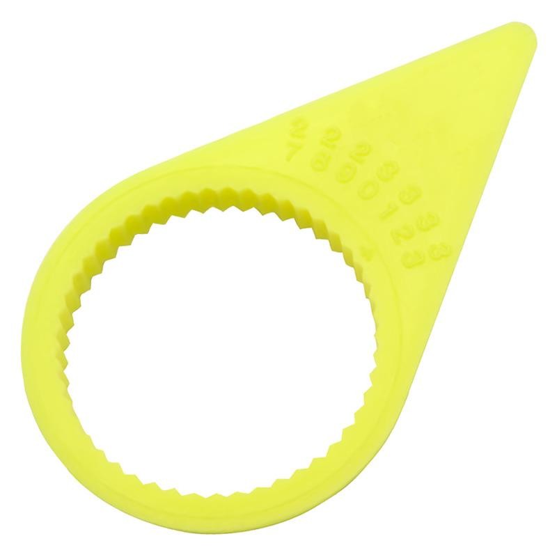 10 ANILLOS SEGURIDAD TUERCA 32MM AMARILLO