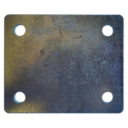 PLACA 130X100X6 Ø13 ZINCADA