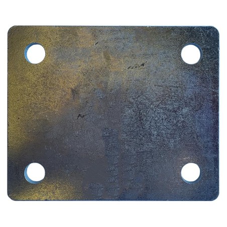 PLACA 130X100X6 Ø13 ZINCADA