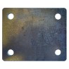 PLACA 130X100X6 Ø13 ZINCADA