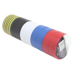 10 CINTAS AISLANTES MULTICOLOR 19MM