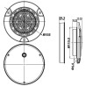 PILOTO REDONDO LED 12/24V 2 FUNCIONES