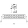 PANEL 24 LEDes 402MM 9-36V 72W