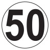 PLACA V-4 LÍMITE DE VELOCIDAD 50KMH