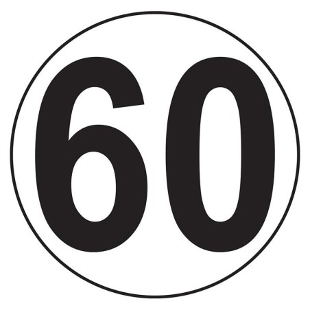 PLACA V-4 LÍMITE DE VELOCIDAD 60KMH
