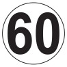 PLACA V-4 LÍMITE DE VELOCIDAD 60KMH
