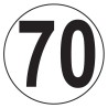 PLACA V-4 LÍMITE DE VELOCIDAD 70KMH