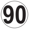 PLACA V-4 LÍMITE DE VELOCIDAD 90KMH
