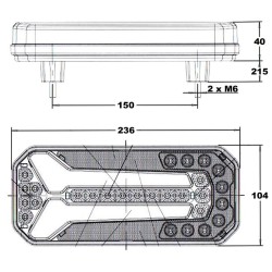 PILOTO LED UNIVERSAL 12/24V 6 FUNCIONES