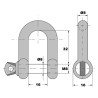 GRILLETE RECTO M8 16x32MM 200KG