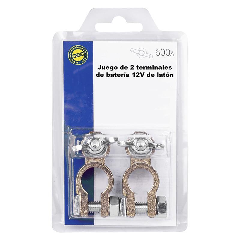 JUEGO 2 TERMINALES DE BATERÍA 12V 600A
