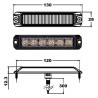LUZ ESTROBOSCÓPICA 6 LEDes 12/24V 7W ÁMBAR
