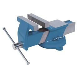 TORNO DE ACERO CON YUNQUE Y BASE 360º