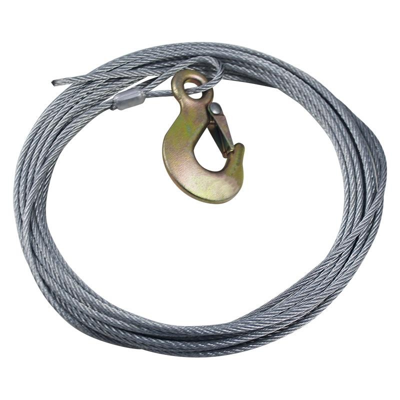 CABLE CABRESTANTE C/ GANCHO 4 MM X 10 MTS