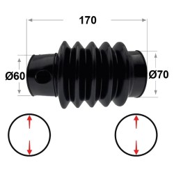 FUELLE DE GOMA 170xØ60/70 5P