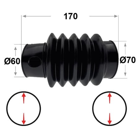 FUELLE DE GOMA 170xØ60/70 5P