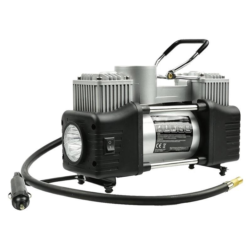 COMPRESOR PROFESIONAL 12V 250W 85L/MIN 2 PISTONES
