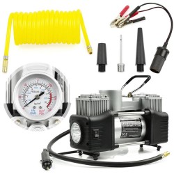 COMPRESOR PROFESIONAL 12V 250W 85L/MIN 2 PISTONES